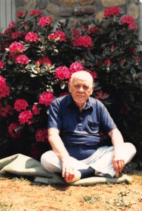 Robert Monroe in Lotus Position