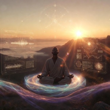 meditator using ai